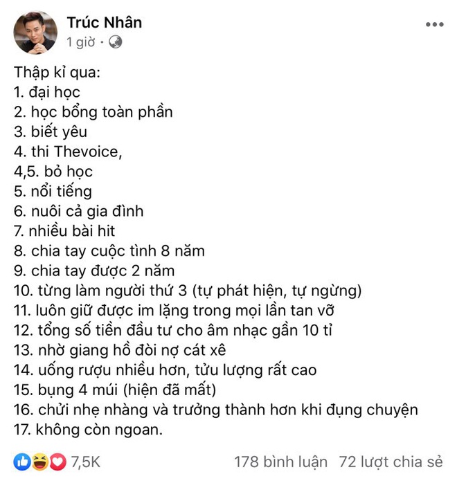 Trúc Nhân hé lộ đời tư gây sốc trong suốt thập kỷ qua: Chia tay người tình 8 năm, từng là tiểu tam, nhờ giang hồ đòi cát-xê - Ảnh 1.