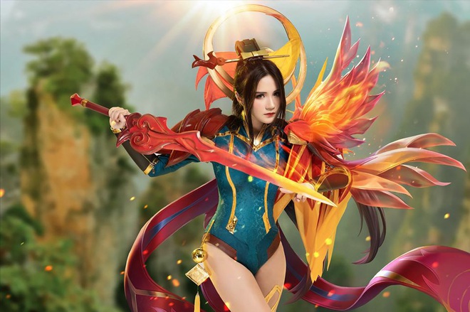 Liên Quân Mobile: Trang phục Tết Canh Tý Butterfly Phượng Cửu Thiên có bộ cosplay xinh đẹp tựa thiên thần, ngắm mãi chẳng chán! - Ảnh 3.