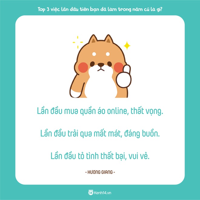 Năm cũ sắp qua cùng ngồi xuống kể về top 3 việc lần đầu tiên bạn làm trong năm: Đó là gì vậy? - Ảnh 13.