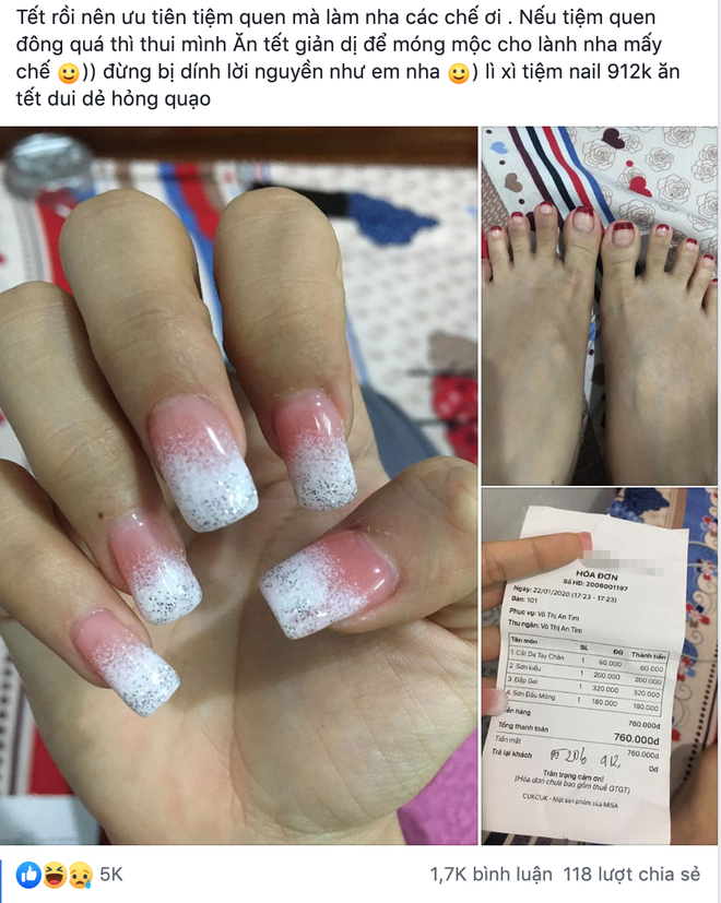 Tổng hợp các mẫu nail Tết đẹp hot nhất 2023