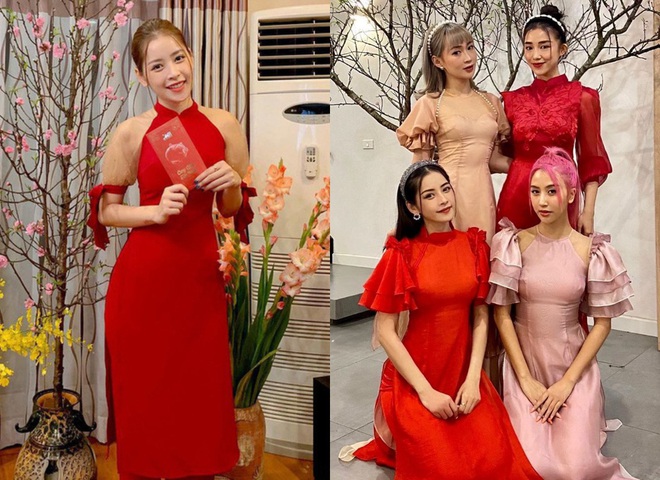 Style áo dài Tết của sao Việt năm ngoái – năm nay: Người thay đổi in ít, người diện màu y chang năm cũ - Ảnh 1.