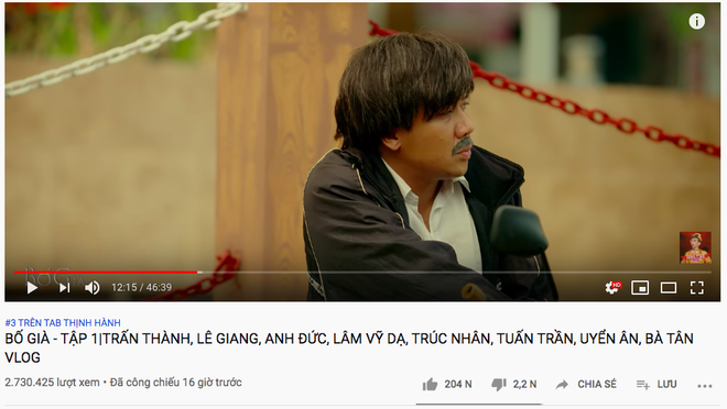 Web drama Bố Già của Trấn Thành không chỉ leo thẳng Top 3 Trending chưa đầy 1 ngày mà nhạc phim cũng được netizen truy lùng ráo riết - Ảnh 2.