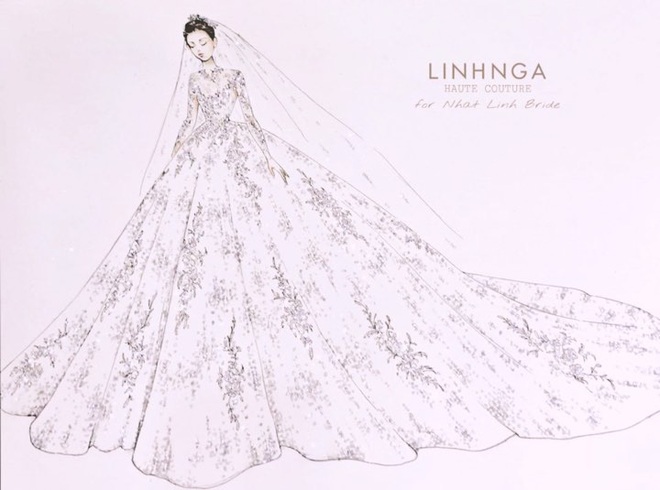 Váy cưới của cô dâu Nhật Linh: 3 bộ sương sương 1 tỷ VNĐ, riêng bộ váy chính bồng xòe đúng chuẩn váy công chúa - Ảnh 6.