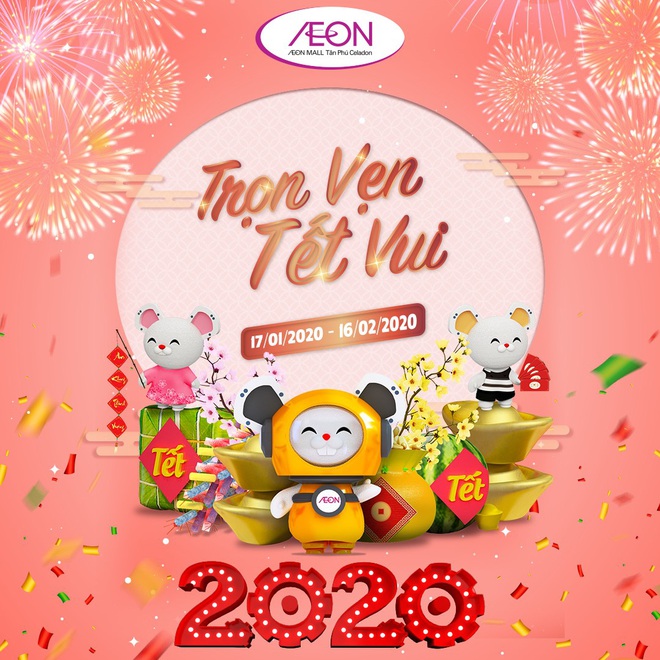Tạm biệt Tết “nhạt” - Quẩy thật “đậm đà” với chuỗi hoạt động xuyêt Tết tại AEON MALL Tân Phú Celadon - Ảnh 1.