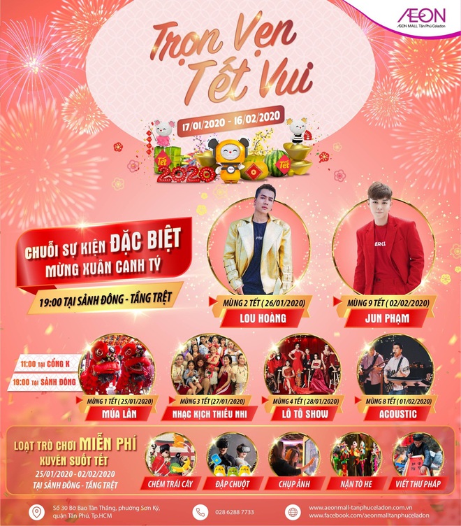 Tạm biệt Tết “nhạt” - Quẩy thật “đậm đà” với chuỗi hoạt động xuyêt Tết tại AEON MALL Tân Phú Celadon - Ảnh 4.