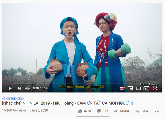 Nhờ Hậu Hoàng, Duyên Âm của Hoàng Thùy Linh lần thứ 2 top 1 trending, chấm dứt chuỗi ngày Anh Thanh Niên HuyR thống trị mùa Tết! - Ảnh 1.