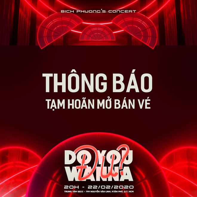 Bích Phương livestream khẩn hoãn bán vé concert vì Corona, K-ICM hủy luôn fan meeting, Erik và Suni Hạ Linh đồng loạt hoãn show - Ảnh 3.