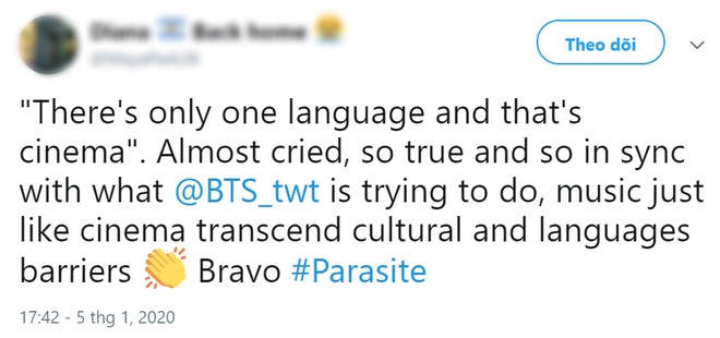 Netizen phấn khích vì Parasite thắng lớn ở Quả Cầu Vàng: Chị gái phiên dịch say sưa nhìn chú Bong đê mê y như chúng mình! - Ảnh 4.