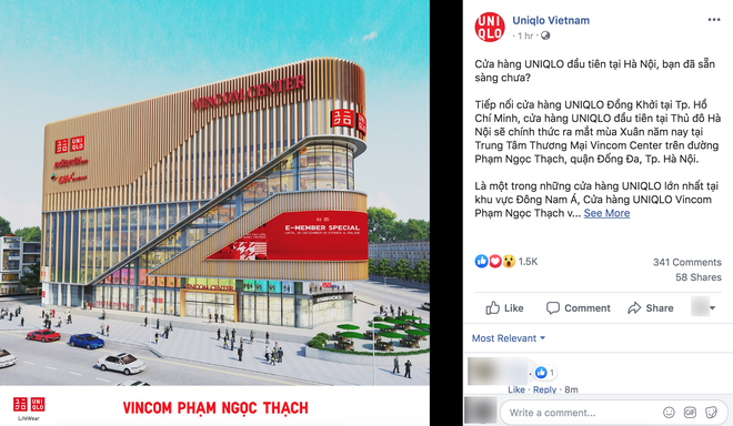 Uniqlo sẽ khai trương cửa hàng đầu tiên tại Việt Nam vào ngày 612