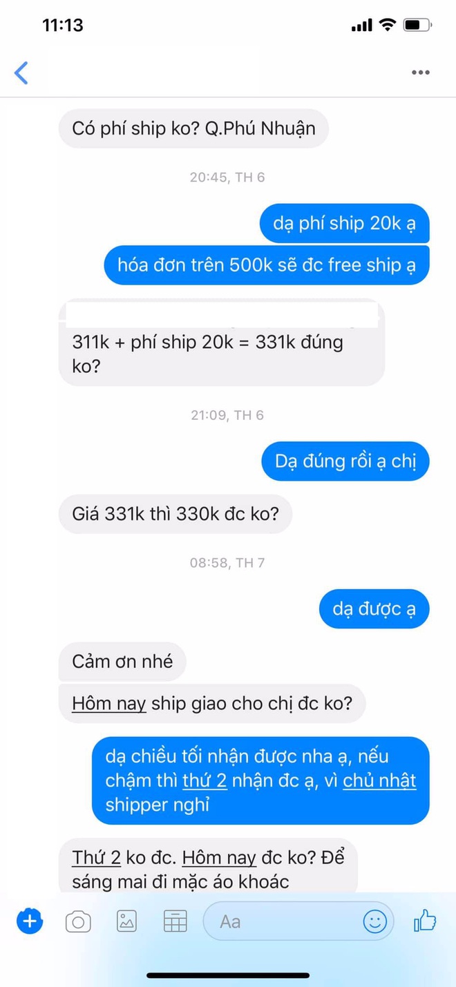 Phận làm chủ shop: Muốn tụt huyết áp trước thượng đế mua đồ trên 300k nhưng nằng nặc xin giảm 1k tiền ship - Ảnh 1.