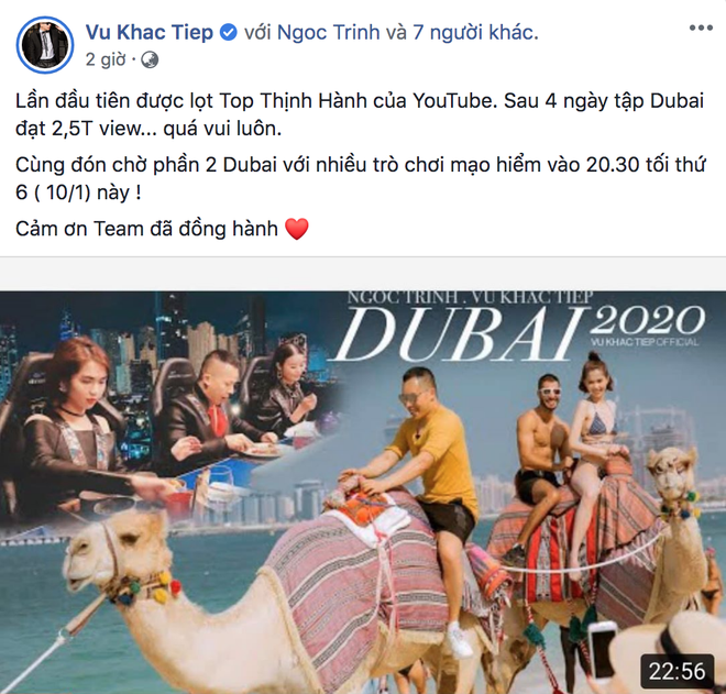 Trong c&aacute;i rủi c&oacute; c&aacute;i h&ecirc;n: Giữa l&ugrave;m x&ugrave;m chưa ngớt, Vũ Khắc Tiệp lần đầu c&oacute; vlog v&agrave;o top trending - Ảnh 1.