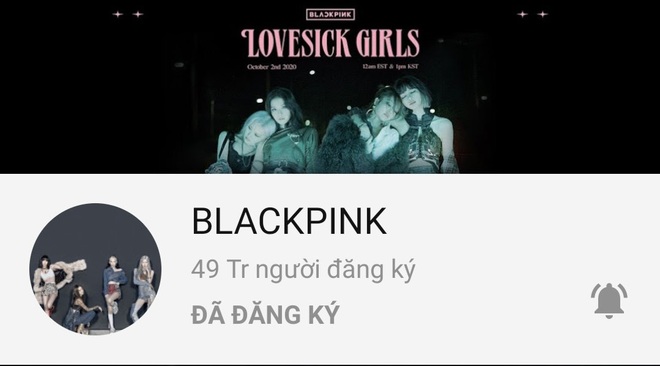 Sát giờ G ra album, kênh YouTube của BLACKPINK cán mốc 49 triệu lượt đăng kí, theo sát top 1 thế giới của Justin Bieber! - Ảnh 1.