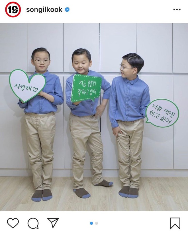 Ba nh&oacute;c tỳ Daehan - Minguk - Manse ng&agrave;y c&agrave;ng lớn phổng phao, cậu cả g&acirc;y ch&uacute; &yacute; v&igrave; giống y chang bố - Ảnh 2.