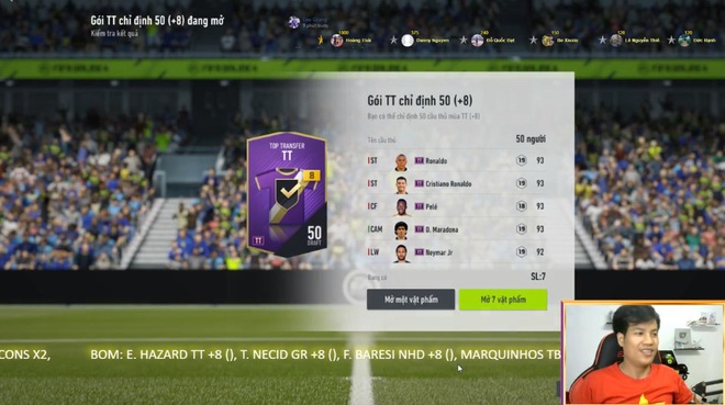 FIFA Online 4: Lấy hết nhân phẩm toàn server, streamer này đã có cú mở thẻ khiến game thủ phải than thở rằng nát game - Ảnh 1.