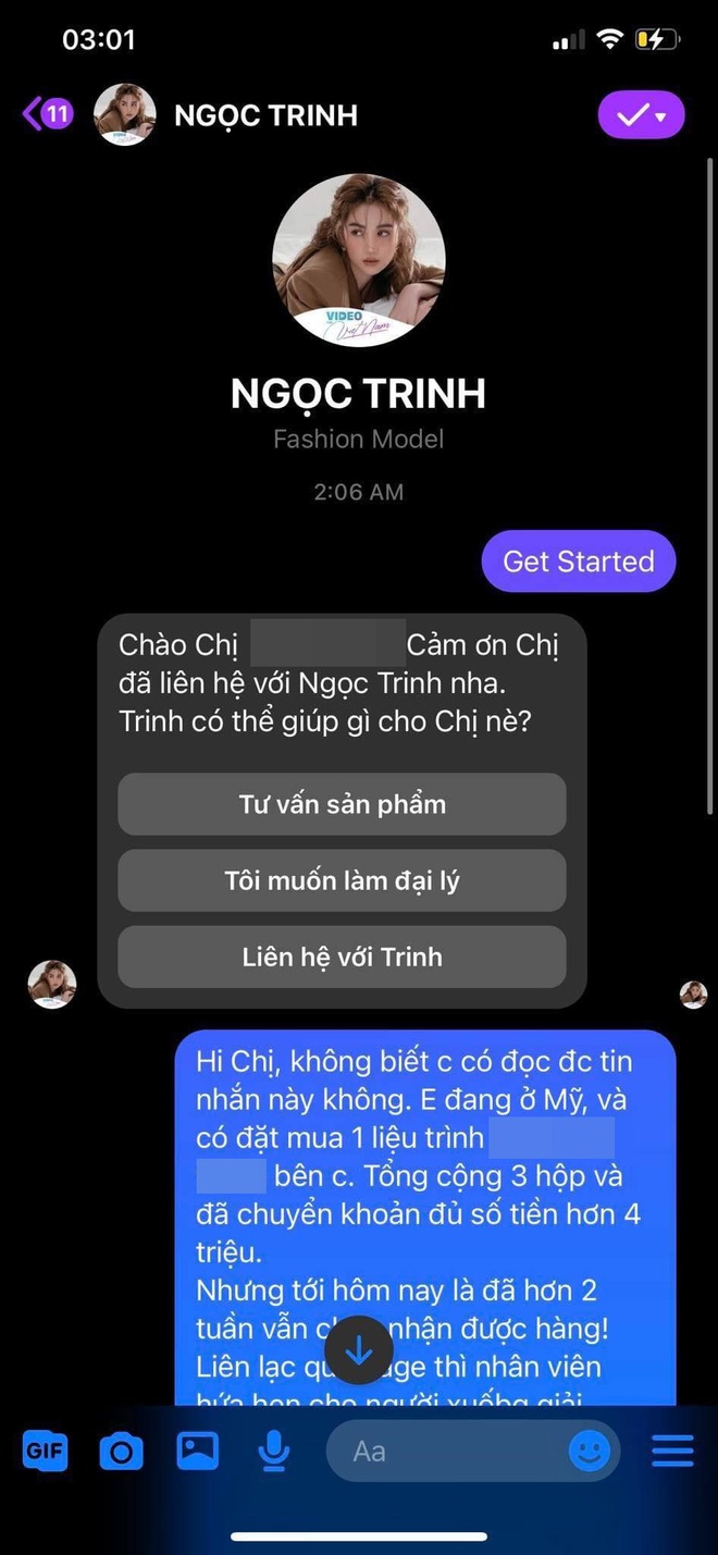 Biến căng: Khách hàng réo gọi Ngọc Trinh - Hương Giang, tố công ty nhận tiền nhưng không chuyển hàng, người trong cuộc nói gì? - Ảnh 5. Biến căng: Khách hàng réo gọi Ngọc Trinh - Hương Giang, tố công ty nhận tiền nhưng không chuyển hàng, người trong cuộc nói gì? - Ảnh 5.