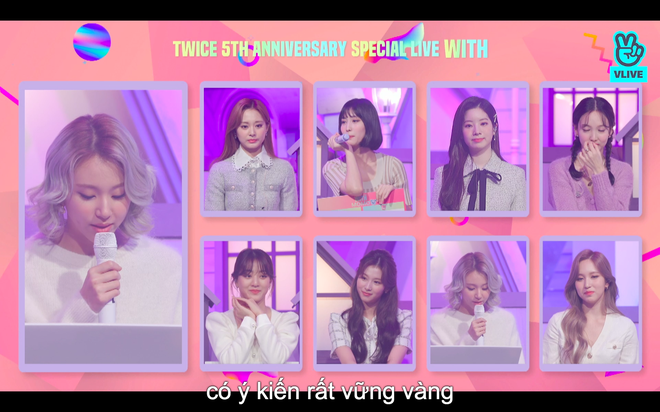 Tròn 5 năm debut, TWICE mở buổi live đặc biệt: Jeongyeon vắng mặt, các thành viên không ngại spoil ca khúc mới khiến fan sướng rơn - Ảnh 65.