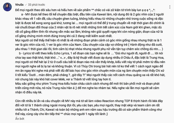 ViruSs phân bua về MV mới, giải thích ca khúc sáng tác cho Thuỳ Chi là nhạc bác học cho người có chuyên môn thấy - Ảnh 3.