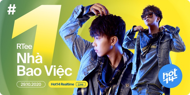 Ca khúc của R.Tee tại Rap Việt xuất sắc leo thẳng lên top 1 realtime BXH HOT14, cạnh tranh trực tiếp với ngôi vương liên tiếp 5 tuần của Jack - Ảnh 3.