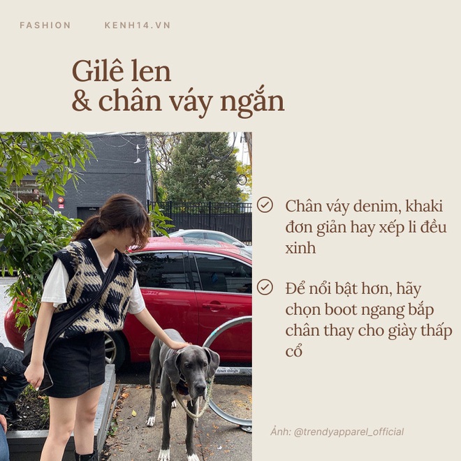 7 công thức bạn nên ghim để diện gilê len chuẩn chỉnh như gái Hàn - Ảnh 7.