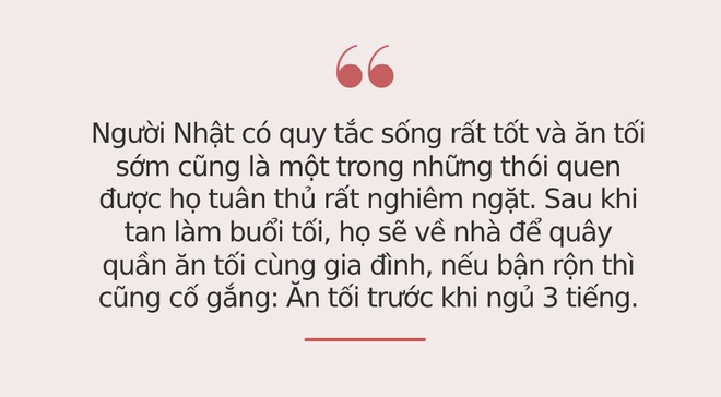 4 nguyên tắc ăn tối đặc biệt mà người Nhật áp dụng để đảm bảo không bị béo phì, tuổi thọ luôn trong top 1 thế giới - Ảnh 2.