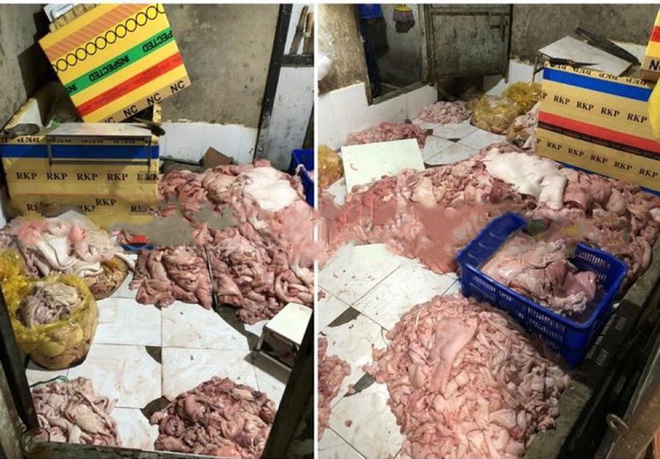 Đồng Nai: Ngăn chặn gần 1,5 tấn da v&agrave; mỡ heo thối đưa đi ti&ecirc;u thụ ở TP.HCM - Ảnh 1.