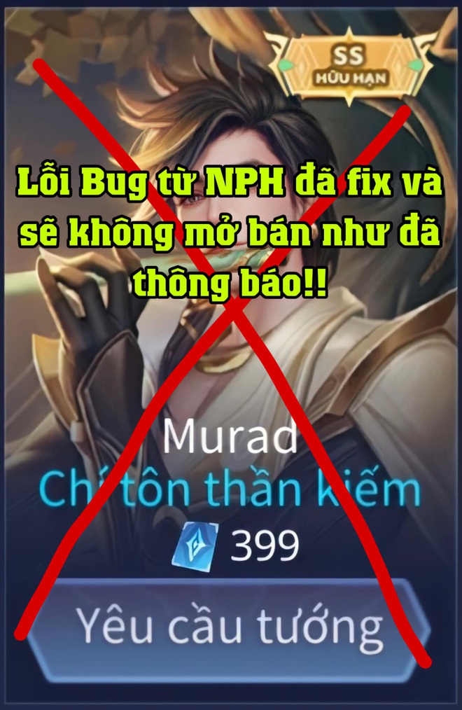 Garena quay xe, cộng đồng Liên Quân Mobile hớ nặng vì... mua skin Murad Chí Tôn Thần Kiếm giá rẻ - Ảnh 2.