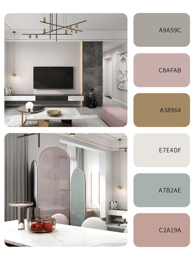 9 bảng màu phong cách Morandi cực hot nửa cuối 2020 khiến phòng khách của bạn cool ngầu gấp nhiều lần - Ảnh 5.