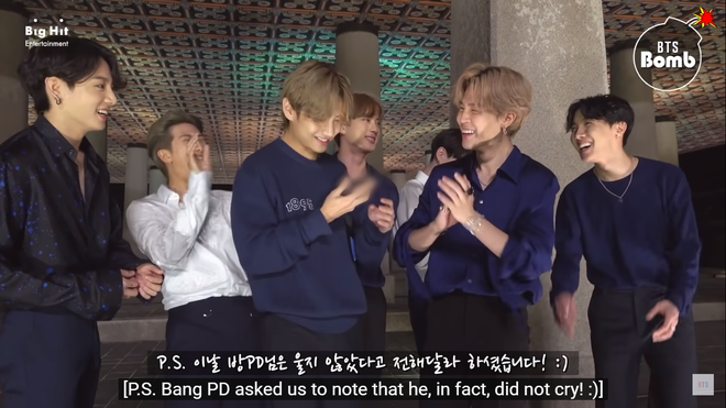 Bố Bang bắt BTS đ&iacute;nh ch&iacute;nh rằng m&igrave;nh kh&ocirc;ng hề kh&oacute;c khi biết Dynamite thống trị Billboard Hot 100 - Ảnh 6.