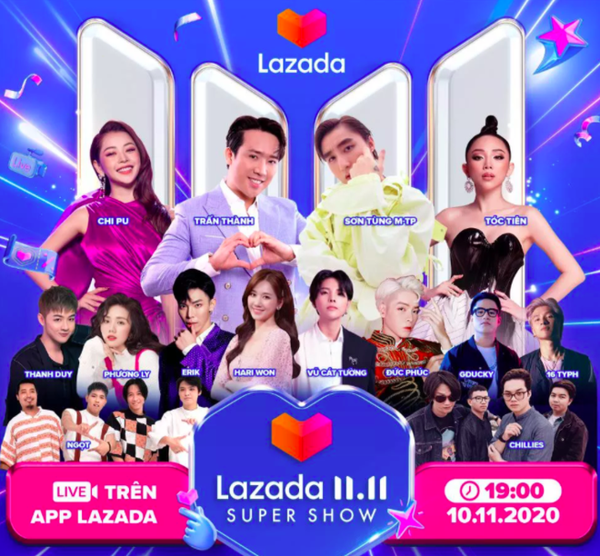 Sơn Tung M Tp Chi Pu Lam Nao Loạn Trấn Thanh Hari Won Bất Ngờ Mi Nhau Tren San Khấu Lazada 11 11 Super Show