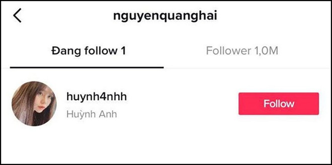 Quang Hải rời hội "follow mình em" trên TikTok 1,5 triệu fan, xóa luôn bức ảnh cuối cùng với Huỳnh Anh - Ảnh 3. Quang Hải rời hội "follow mình em" trên TikTok 1,5 triệu fan, xóa luôn bức ảnh cuối cùng với Huỳnh Anh - Ảnh 3.