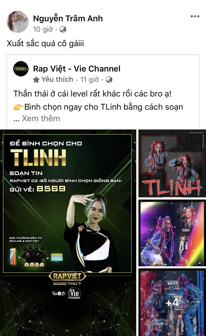 JustaTee mê tít Tlinh đã đành lại rủ rê được thêm cả vợ Trâm Anh cũng hết lời tán dương: Xuất sắc quá cô gái ơi! - Ảnh 3.