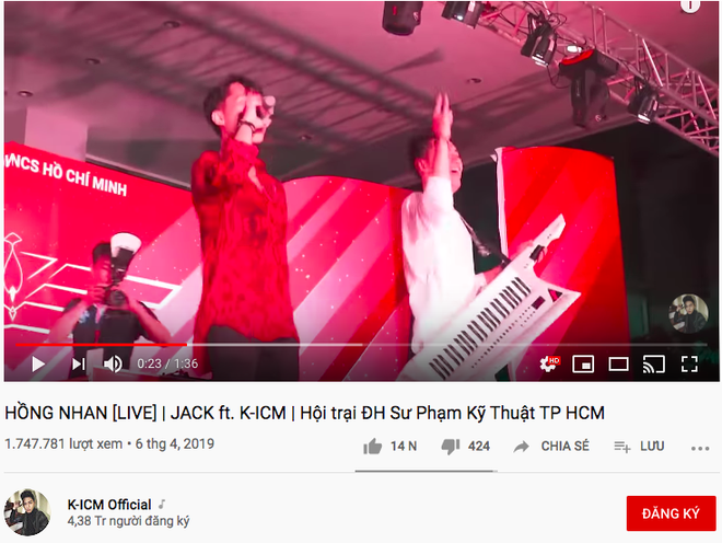 Fan vừa đăng tải clip live Hồng Nhan của Jack đ&atilde; bị d&iacute;nh gậy bản quyền từ c&ocirc;ng ty của K-ICM? - Ảnh 5.