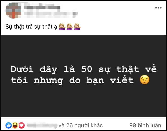 50 sự thật về tôi nhưng do bạn nói, đu chiếc trend cho hội những người thích cà khịa không? - Ảnh 1.