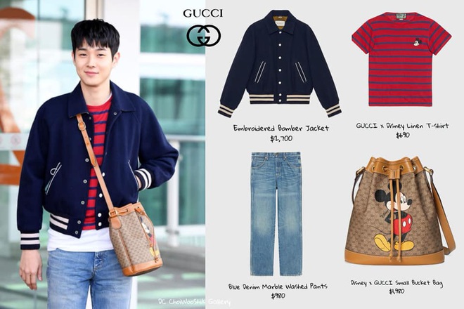 H&oacute;a ra Choi Woo Sik diện c&acirc;y đồ gần 150 triệu l&ecirc;n đường đi dự Oscar, đ&atilde; thế c&ograve;n đụng h&agrave;ng với 5 mỹ nh&acirc;n Việt - Th&aacute;i - Ảnh 3.