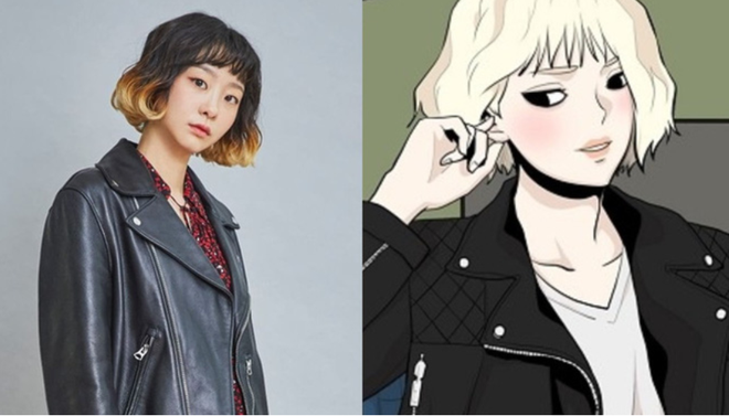 Tạo hình nhân vật Tầng Lớp Itaewon so với webtoon: Park Seo Joon ngầu ngang ngửa, Kim Da Mi màu mè hơn trong truyện - Ảnh 3.