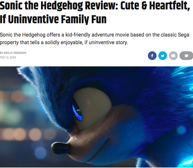 Báo chí thế giới nhận xét Sonic the Hedgehog: Phim vô hồn nhưng kẻ phản diện Jim Carrey thì đỉnh vô đối - Ảnh 3.