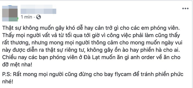 Quản lý Tóc Tiên chính thức lên tiếng giải thích việc thắt chặt an ninh, che chắn kỹ lưỡng trong đám cưới tại Đà Lạt - Ảnh 2.