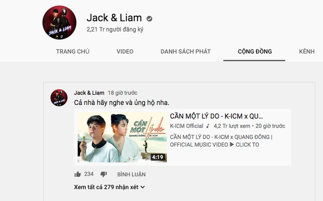 Dù đã chính thức đôi đường, kênh Youtube Jack&Liam vẫn bất ngờ chia sẻ PR cho MV mới của K-ICM! - Ảnh 4.