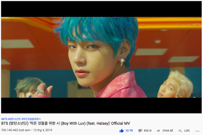 Sát giờ comeback ARMY làm nóng đẩy Boy With Luv của BTS lên 700 triệu views, củng cố kỷ lục đối với một boygroup nhưng vẫn thua BLACKPINK  - Ảnh 1.