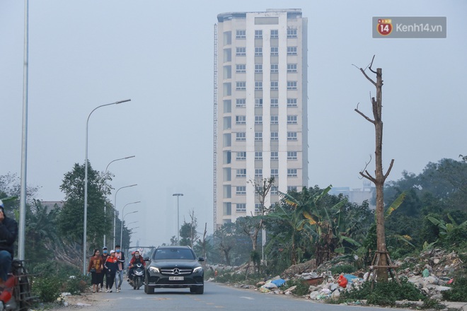 Hà Nội: Mới trồng chưa được 1 năm, hàng cây chết dọc tuyến đường mới mở bị chặt bỏ hàng loạt, chuẩn bị trở thành… củi khô - Ảnh 10.