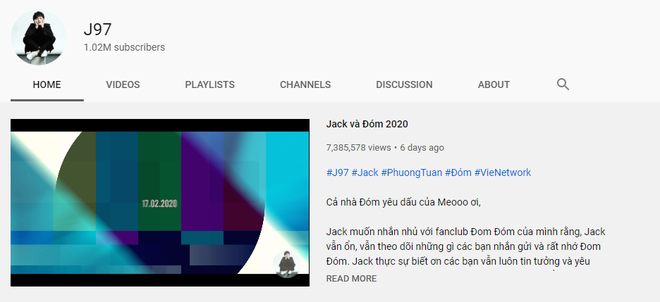 Jack (J97) đạt Nút Vàng YouTube sau 7 ngày, nhưng vẫn còn một Jack nữa khủng gấp bội với thành tích vỏn vẹn vài giờ - Ảnh 1.