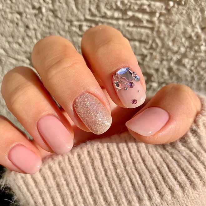 120 Mẫu Nail Ombre Pha Màu Đính Đá Đẹp Nhất