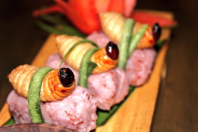 Rùng mình trước loại sushi ngoe nguẩy mà không phải thực khách nào cũng đủ can đảm ăn thử một lần - Ảnh 1.