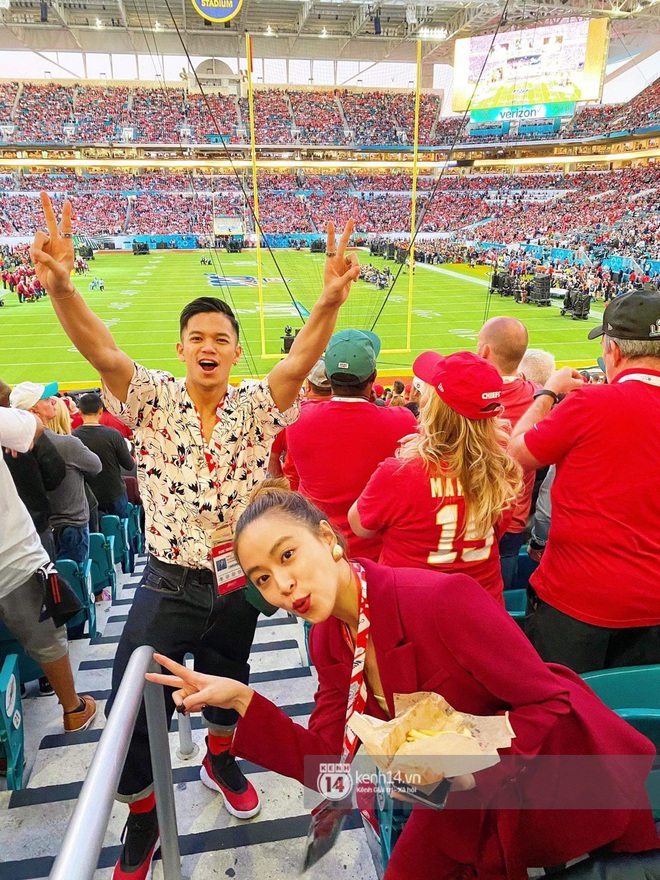 Hoàng Thùy Linh - Trọng Hiếu quẩy tới bến trước màn song ca huyền thoại của Jennifer Lopez và Shakira tại Super Bowl 2020 - Ảnh 5.