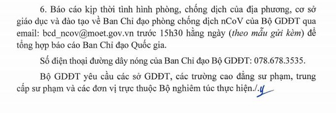 Bộ GDĐT yêu cầu quản lý học sinh, sinh viên trong thời gian tạm nghỉ học phòng, chống dịch do virus Corona - Ảnh 2.