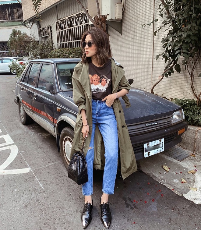 Hội s&agrave;nh mặc ch&acirc;u &Aacute; đang rần rần diện quần jeans với gi&agrave;y Oxford, bạn kh&ocirc;ng biết l&agrave; thiệt mất bao set đồ đẹp - Ảnh 10.