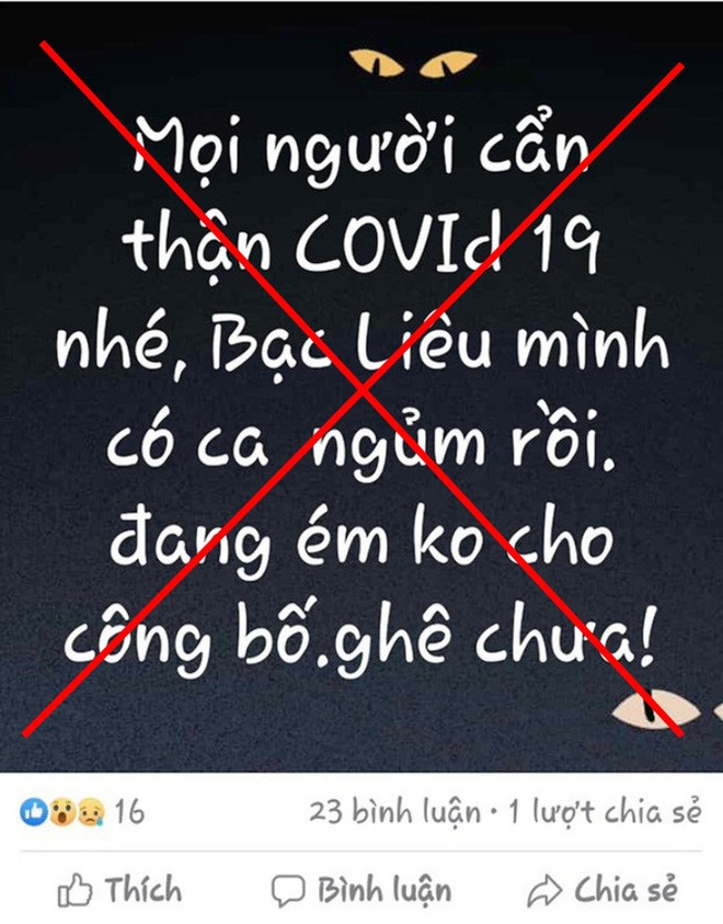 Tung tin “Bạc Liêu có ca ngủm” vì Covid-19, nam thanh niên bị xử lý - Ảnh 2.