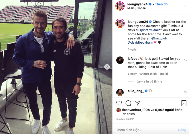 David Beckham khoác vai chụp ảnh với cầu thủ gốc Việt, nhìn hình khó ai tin cả hai chênh nhau tới 10 tuổi - Ảnh 1.