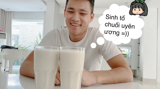 Anh chồng C&ocirc;ng Vinh đ&iacute;ch th&acirc;n v&agrave;o bếp l&agrave;m sinh tố uy&ecirc;n ương tẩm bổ cho c&ocirc; vợ Thuỷ Ti&ecirc;n: t&igrave;nh cảm qu&aacute; đi anh chị ơi!  - Ảnh 3.