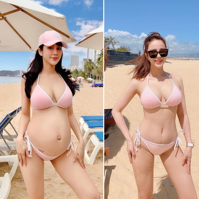 Mẹ bỉm sữa n&agrave;o cũng phải trầm trồ khi Diệp L&acirc;m Anh diện bikini cũ: Lại d&aacute;ng xuất sắc, đường cong đ&acirc;u ra đ&oacute; chỉ 4 th&aacute;ng sau sinh - Ảnh 1.